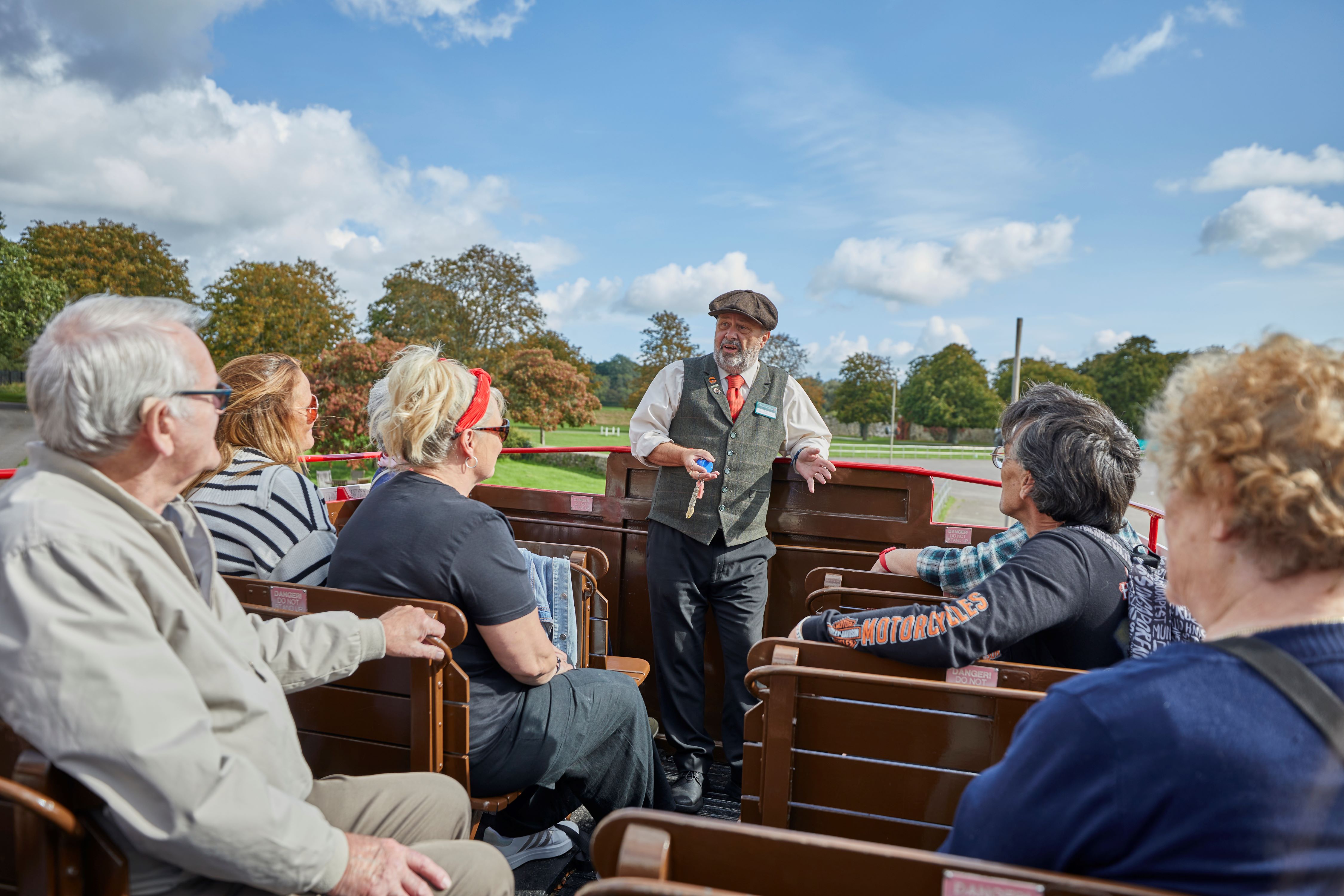 Groups At Beaulieu On Bus