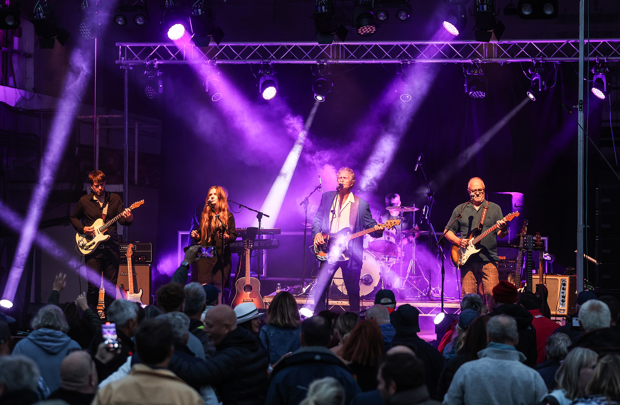 John Illsley And His Band On Stage At Beaulieu River Summer Party