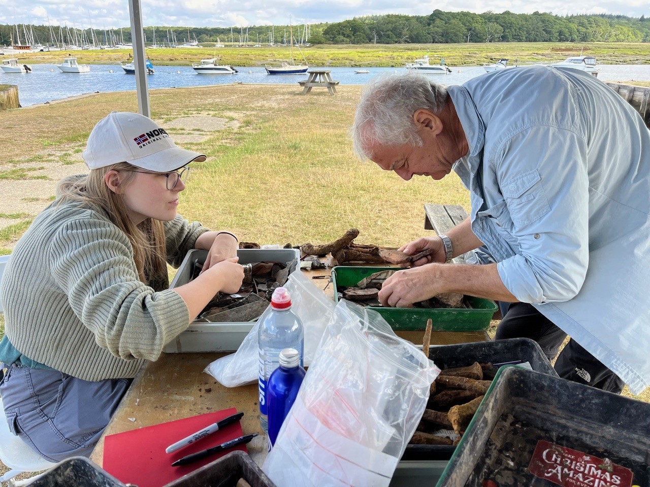 Finds Sorting With Prof. Jon Adams © Buckler’S Hard Shipyard Trust