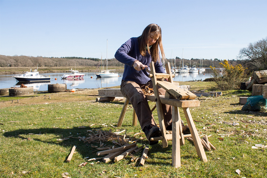 Desktop News Barbara Czoch On Shave Horse