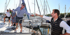 Beaulieu River Blog Contentimage Berth Holder Gives Sir Ben Ainslie Champagne