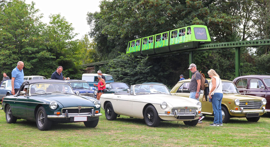 Classic Cars Parked Up