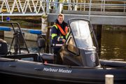 Boatyard Operative Chris Wilson In The Harbour Masters RIB 1536X1024