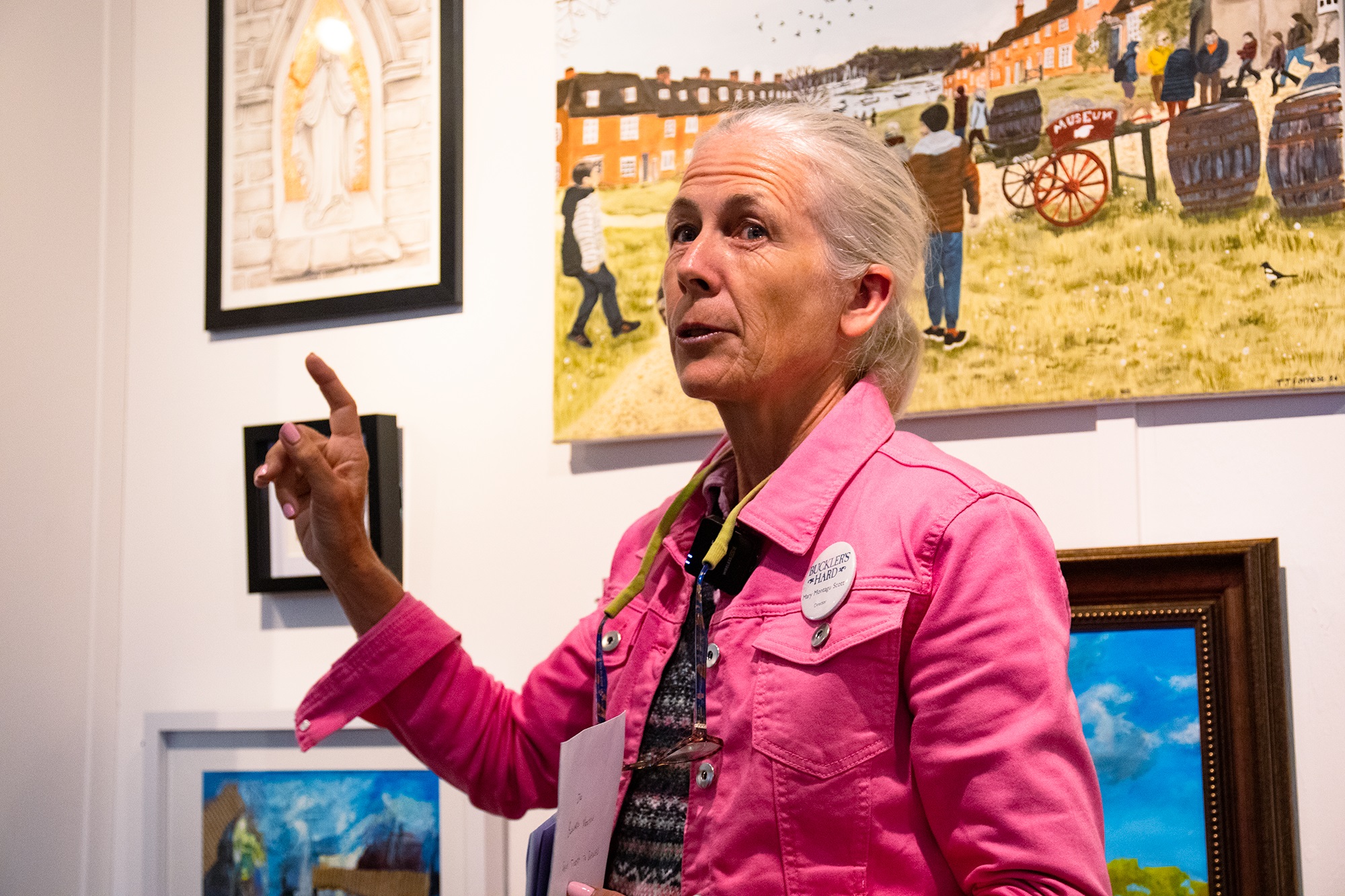 Mary Montagu Scott With New Artworks In The Art Of Bucklers Hard (1)
