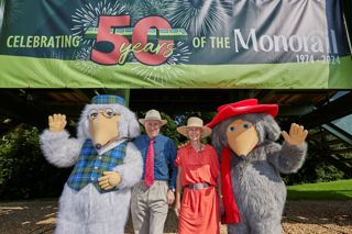Lord Montagu And Mary Montagu Scott With Orinoco And Great Uncle Bulgaria (1)