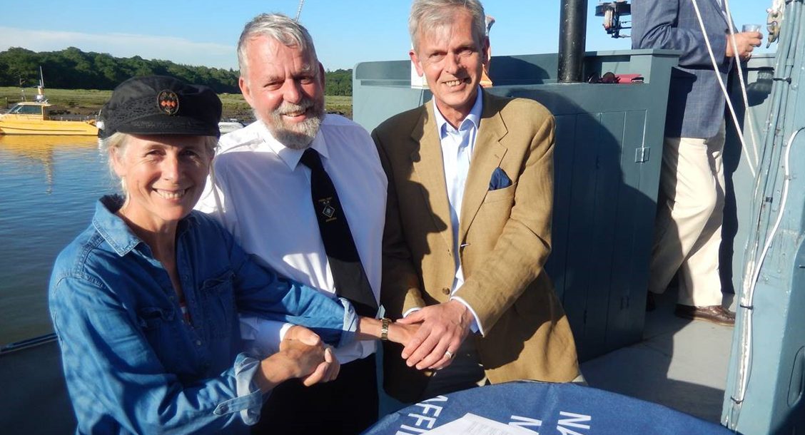 Desktop News L R Mary Montagu Scott Commanding Officer Alan Watson
