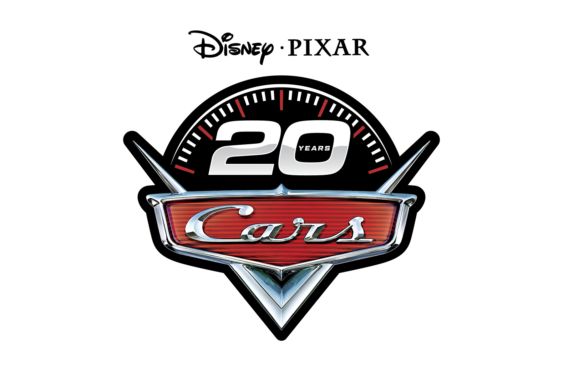 Cars 20Th Marketing Logo With White Background