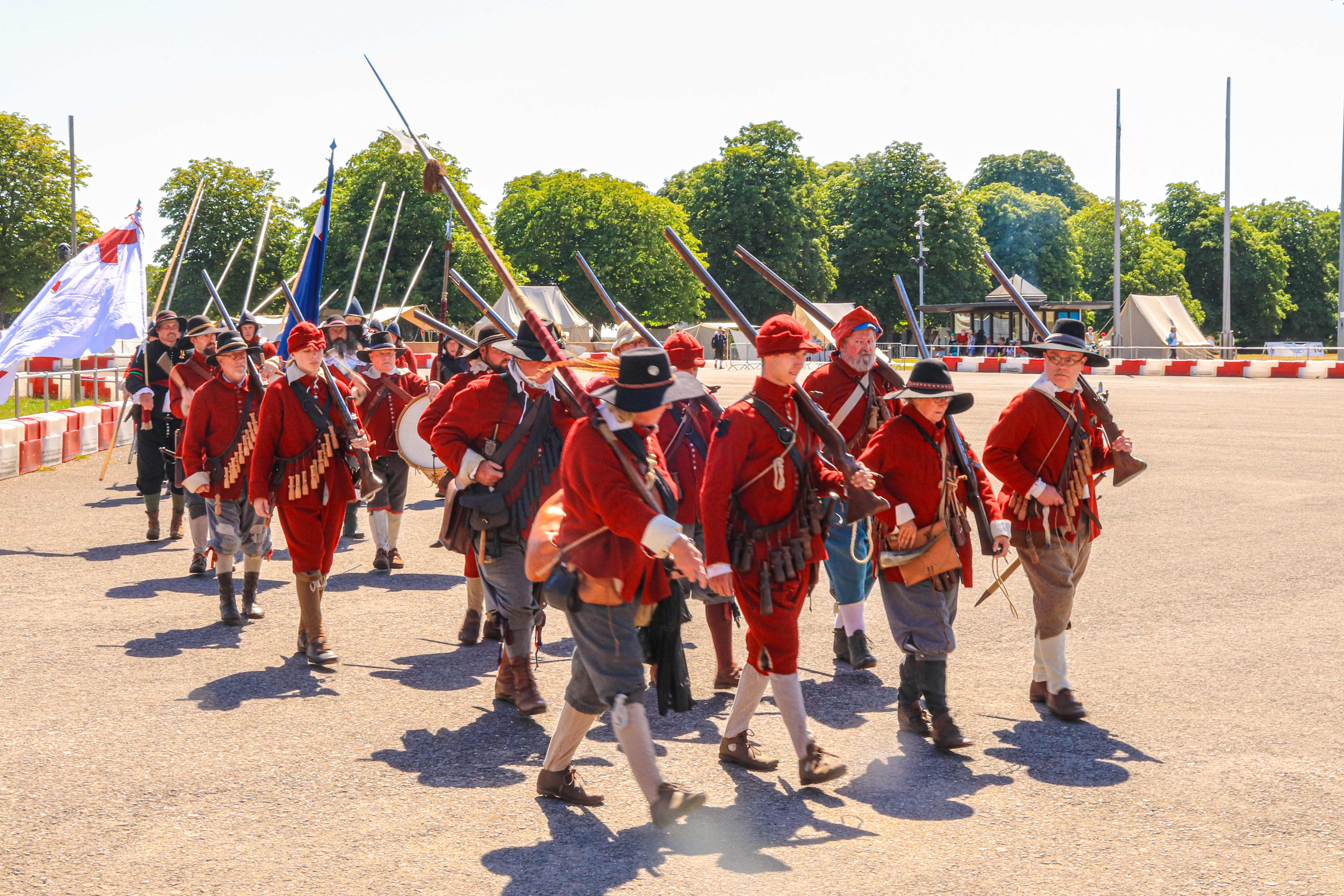 Drill Demonstrations At The History Reenactment Weekend